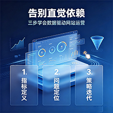 双桥建站-告别直觉依赖：三步学会数据驱动网站运营