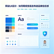 隆化建站-网站UI设计：如何用视觉语言传递品牌信任感